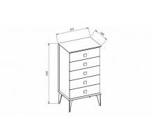 Комод высокий Алвис (ALVIS) ALVIS-28